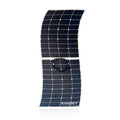 Shade Tolerant 145W-200W Semi-Flexible Solar Panel Higher Power for Smaller Current for Sailboats Half Cut Design