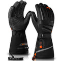 Waterproof Leather Heated Gloves Electric Battery Operated Touch Screen Skiing Hunting Motorcycle Gloves for Snowboarding