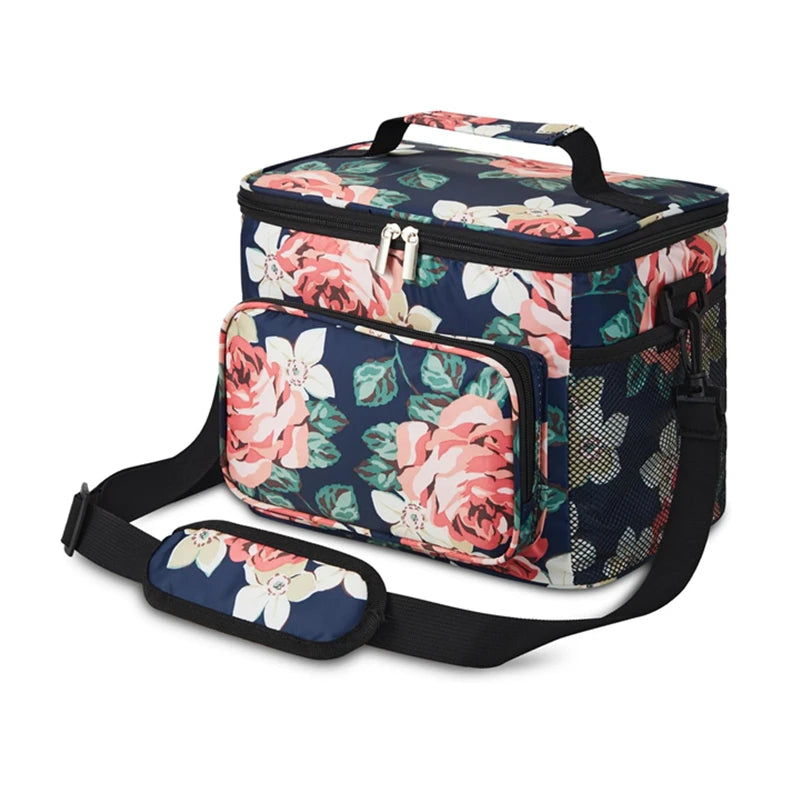 Custom Logo for Adult Men Women Office Work Picnic Hiking Student Reusable Cooler Insulated Lunch Box Bags