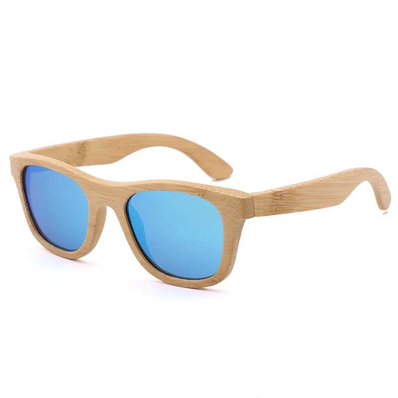 Oculos De Sol Masculino TAC Brand Designer Mirror Sun Glasses Handmade Polarized Bamboo Sunglasses Men Wooden Sunglasses