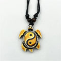 Wholesale Multi-type Handmade Carved Sea Turtle Pendant Necklace Men Skull Tai Chi Yin Yang Feng Shui Protection Amulet Necklace