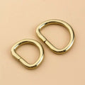 Solid Brass D Rings Buckles for Bag Strap Belt Purse Webbing Dog Collar 10-38mm Inner Width Leather Craft DIY Accessories