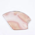 HZ Concave Shaped Gua Sha Guasha Board Pink Grey Agate Jade Stone Scraping Massage Tool