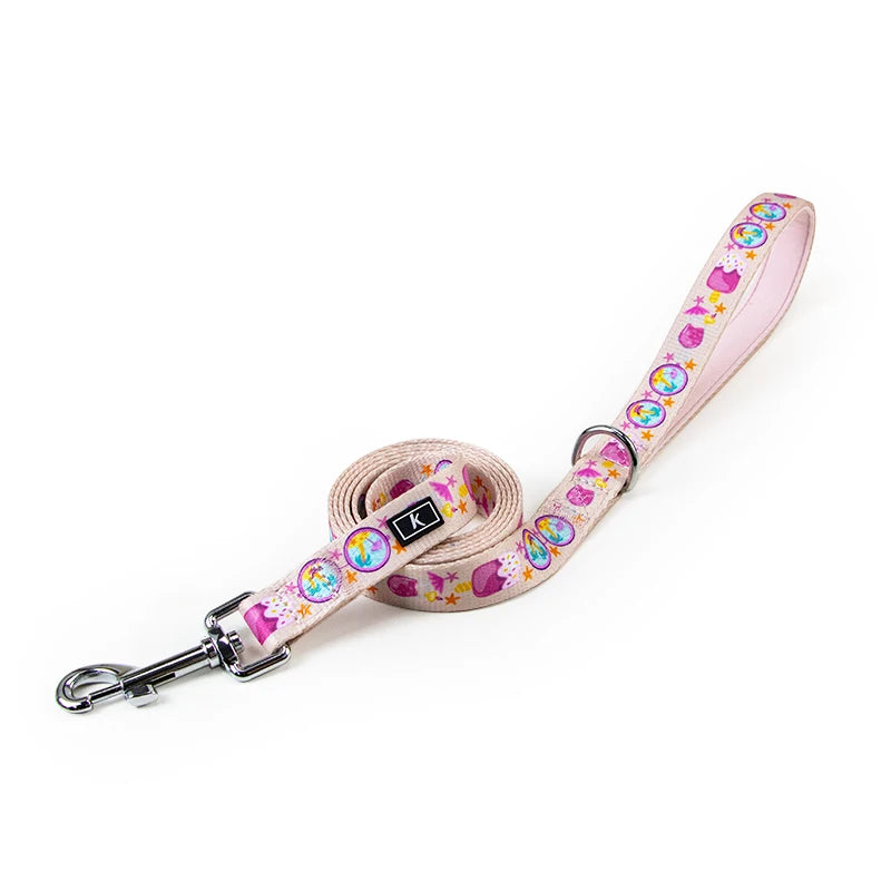 Best Seller Kingspeed Luxury Dog Leash Summer Colorful Durable Flower Printing Nylon Three Sizes Pet Dog Leads