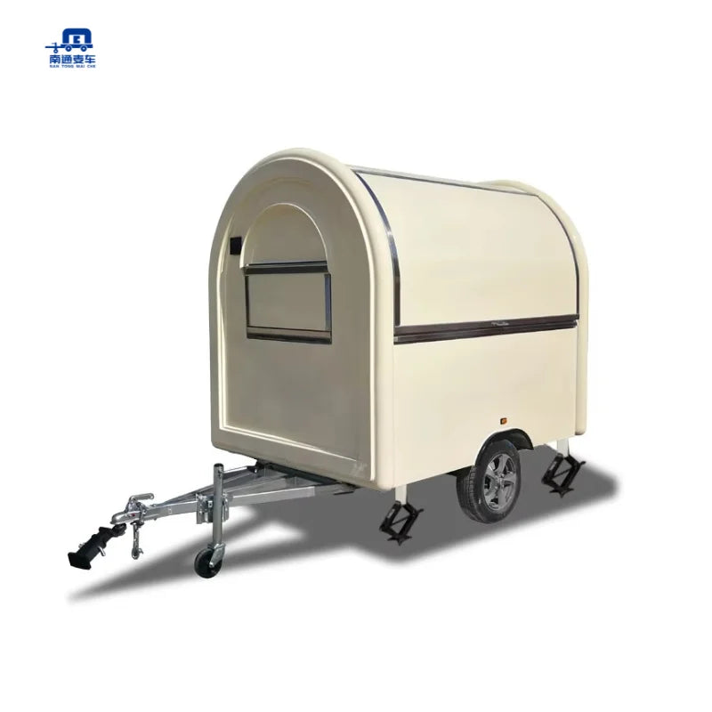 Custom Mobile Fast Food Cart and Kitchen Trailer Well Equipped for Burger Fries Hot Dogs and Juices