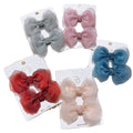 Dropshipping Korea  Style Headdress Bowknot Solid Color Hairpin Beautiful Bow Hair Clip Duck Clip Princess Hair Accessories