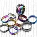 Jewelry Manufacturer Classic Gemstone Non-magnetic Silver Plated Hematite Rings for Men Woman
