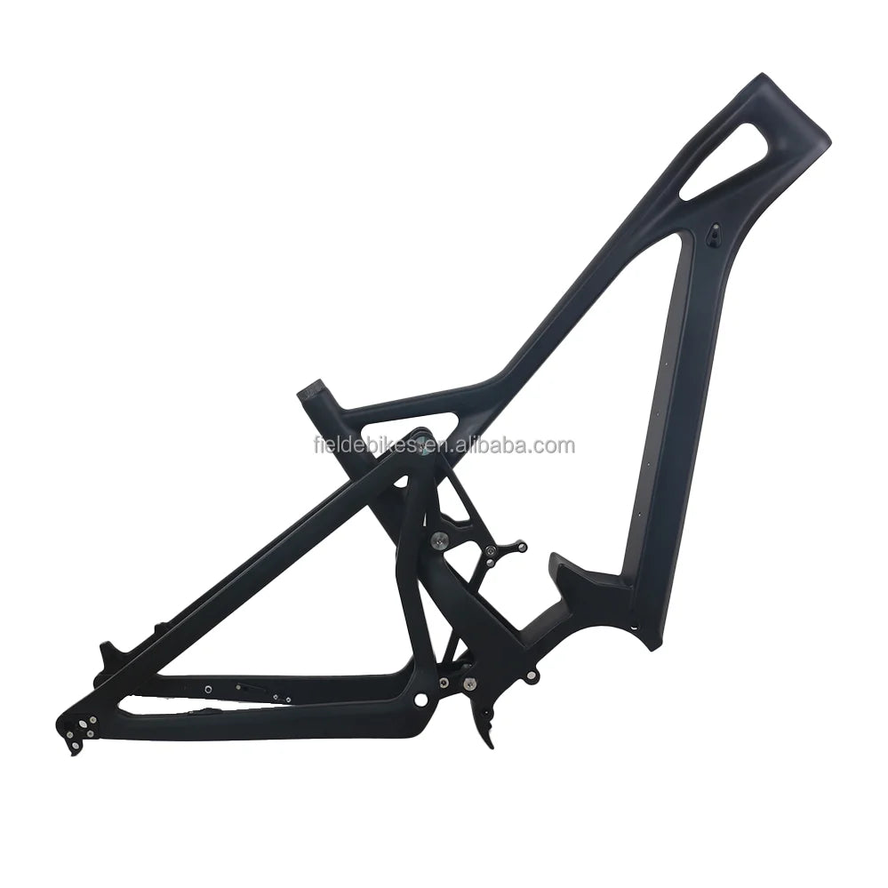 Ebike Carbon Fiber Frame 1000W Bafang Ultra M620 G510 Mid Motor Customizable External Battery 21" XL E-mtb Full Suspension Frame