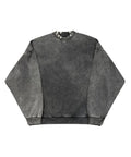 Custom Distressed Vintage Wash Heavyweight Sweatshirt Custom Logo Men's Sweatshirt