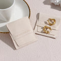 Elegant Envelope Jewelry Storage Bag Microfiber Velvet Jewelry Gift Organizer With Logo Custom Pouch