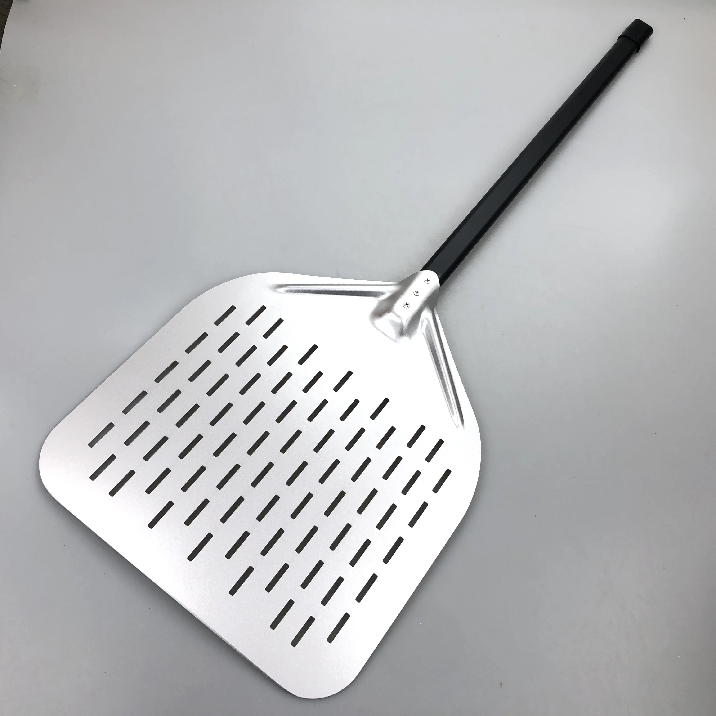 14 Inch Aluminum Perforated Pizza Peel Pizza Paddle with Detachable Handle
