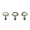 1/4 3/8 Titanium Knurled Head Thumb Screw with D Ring Slotted Quick Release for Tripod Camera