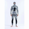 SCR Warm Thicker Dive Wetsuit Mens 2 Piece Swimming Hunting Diving Suit Fishing