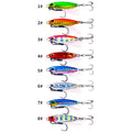 16G 32G Metal Jig Lead Jigging Fishing Lure Deep Slow Sinking Trolling Fishing Saltwater Metal Jig Lure