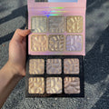 Wholesale Private Label HLD Brand 6-Color Vegan Waterproof Glitter Highlighter Palette Powder Form MSDS Certified Made Guangdong