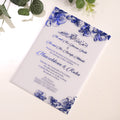 Customized Luxury Wedding White Acrylic Invitation Custom Europe Logo Envelope Packaging Card