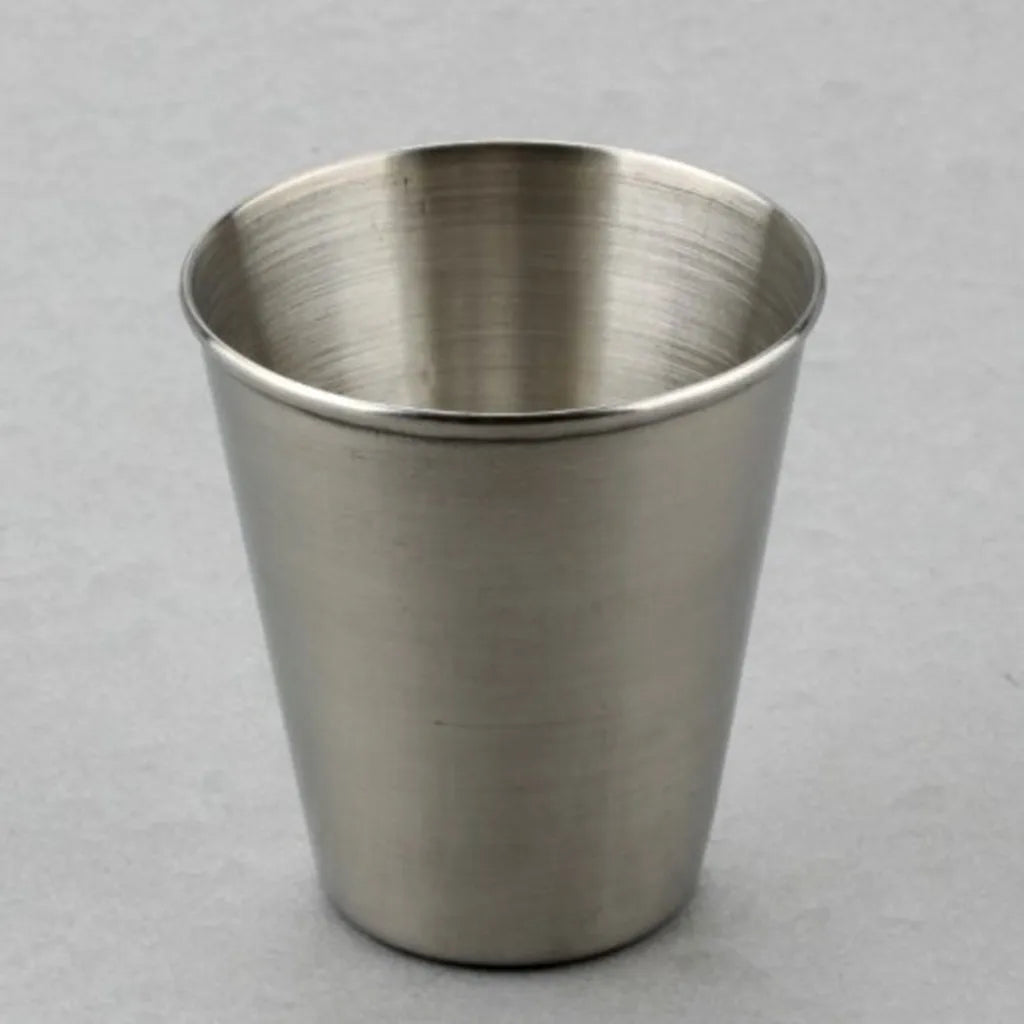 Stainless Steel Shot Glass with Rim and Small Drinking Cup 80ml Eco-Friendly Classic Drinkware