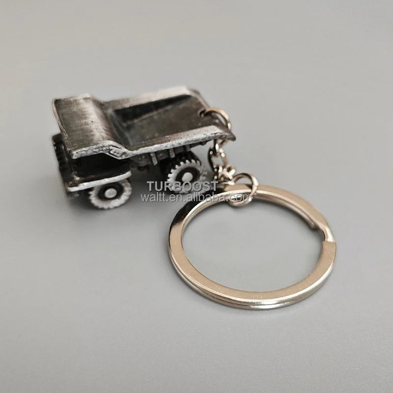 3D Dump Truck Keychain | Construction Vehicle Gift Keyring | Customization LOGO