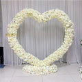 OUGE Gold Heart-shaped Arch Screen Iron Double Pole Shelf Outdoor Wedding Balloon Party Decoration
