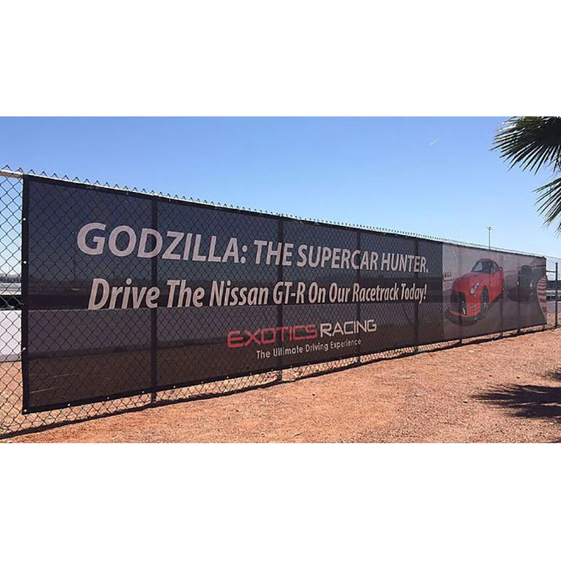 Cheap Outdoor Advertising Signs Fence Wrap Mesh Building Construction Banner
