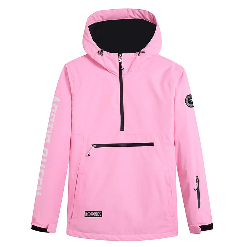 Brand Custom Men's Sportswear Breathable Hoodie 10000mm Waterproof Snowboard Ski Jacket Windproof for Adults
