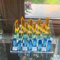 Acrylic Chess Set Custom Game Board European Luxury Educational Toys Home Art Birthday Gift