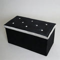 Modern Velvet Folding Ottoman Bench Foldable Storage Stools Collapsible Ottomans Box for Living Room Furniture