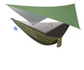 Woqi Lightweight Outdoor   Camping Hammock With Rain Fly Tarp and Mosquito Net Nylon Portable