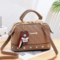 Latest Korean Fashion studded Pu Leather Womens Handbag Manufacturers China