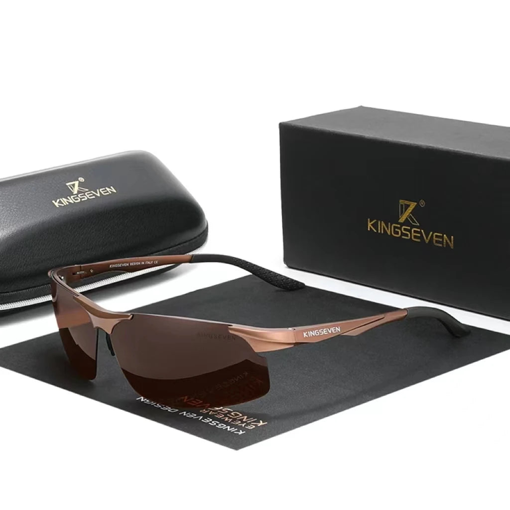 KINGSEVEN Genuine New Polarized Aluminum Sunglasses for Men Driving Mirror Lenses for Aviation Women Men's Glasses N9126