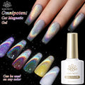 BORN PRETTY Rainbow Cat Eye Magnetic Gel Nail Polish TPO Free Colorful Laser UV LED Semi Permanent Gel Can Be Use on Any Color