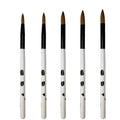 Cow Print Acrylic Nail Brushes for Beginners Sizes 8/10/14 Acrylic Powder Brush Pen Professional Nail Extension