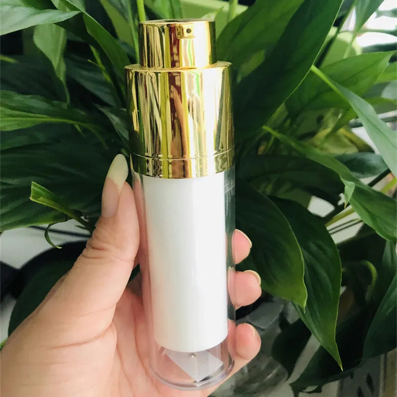 15ml 30ml 50ml Round Square Luxury Airless Cosmetic Lotion Pump Bottles Airless Bottle Plastic Cosmetic Bottle MegaBDM
