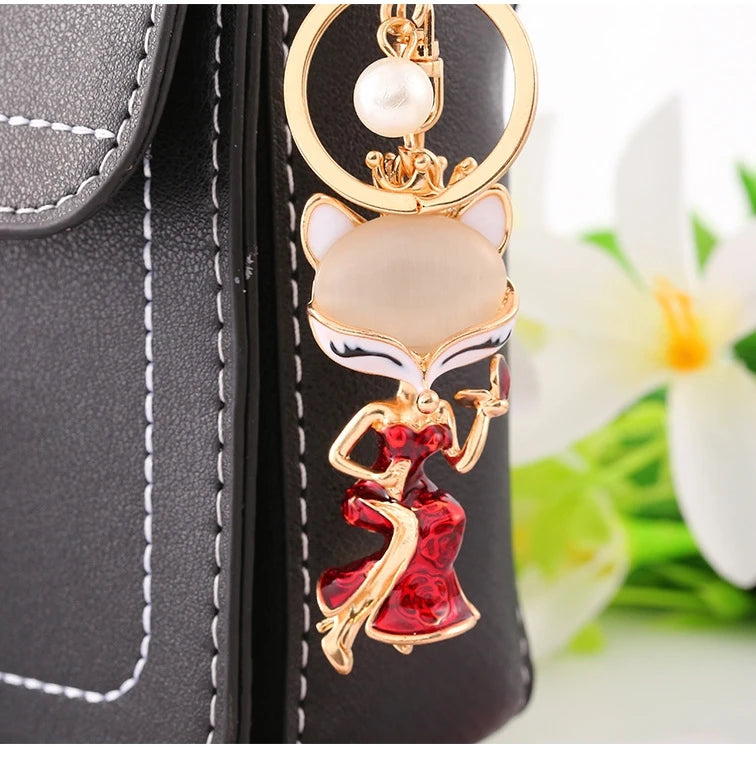 Free Shipping Fox Key Chain Zinc Alloy OEM Factory Wholesale Key Ring Customized Design Logo Sample OK Keychain