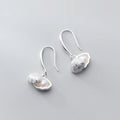 New Sale Real 925 Sterling Silver Shell Pearl Drop Earrings Classic Elegant Charm Dangle Ear for Women Fine Jewelry Gift