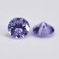 Baifu Jewelry Hot Sale Factory Price 8mm Rouns Lavender Zirconia