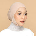 2025 Sharut New Elastic Elastic Lace Base Hijabs Tie Rope Hijab Pure Color Scarf Adjustable Elasticity Inner Hijabs