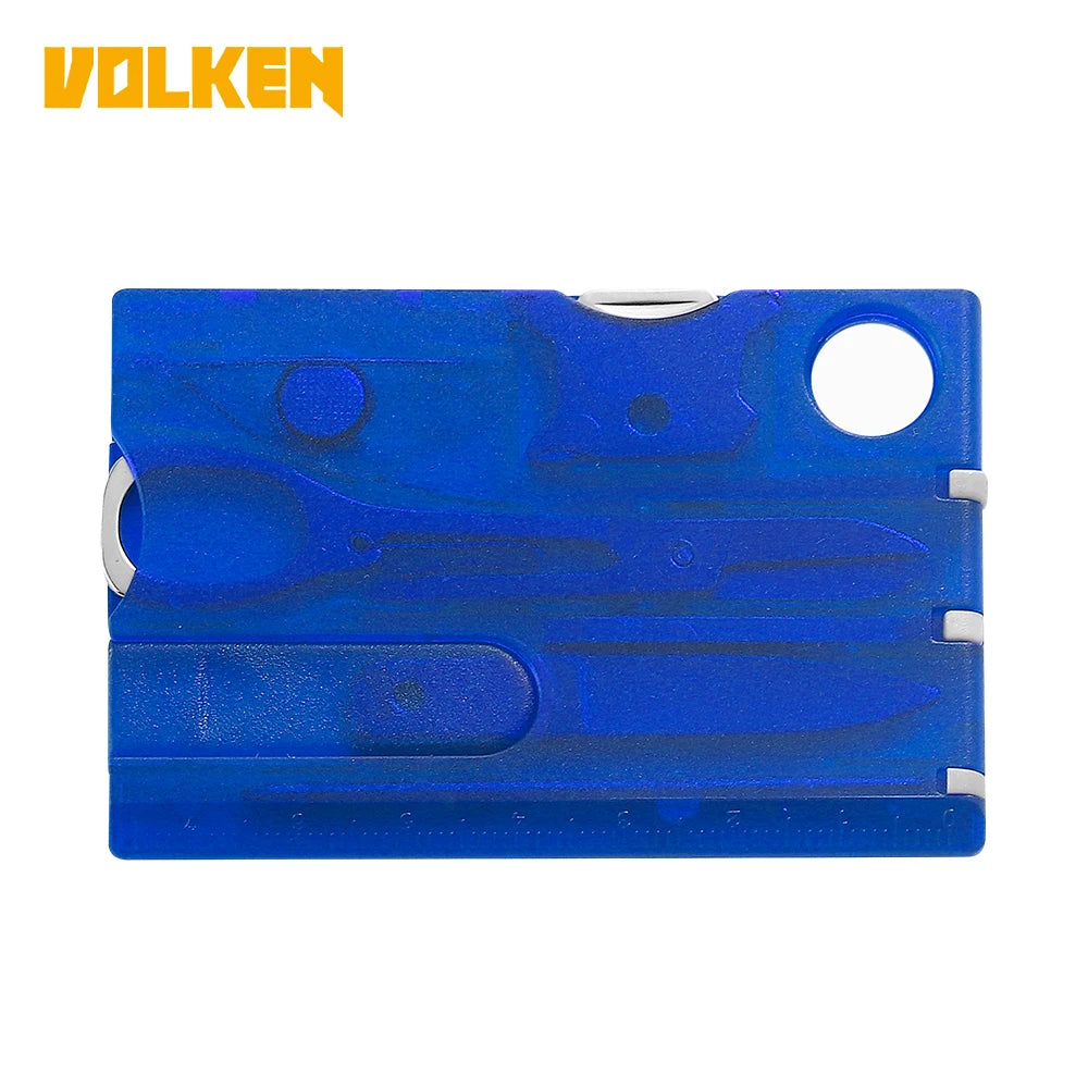 Outdoor Multi-Function Pocket Tool Combination Set Includes Scissor Screwdriver and Scale