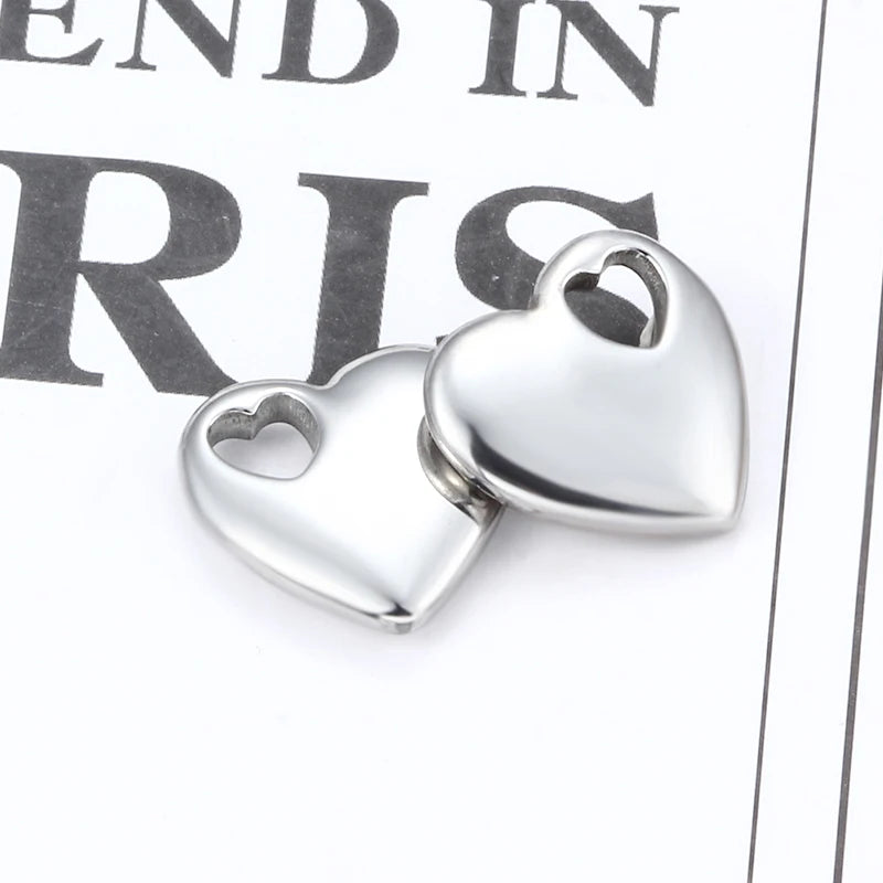 Waterproof Stainless Steel Pendant for Jewelry Making DIY Necklace Sweat Resistant Heart Shape Pendant