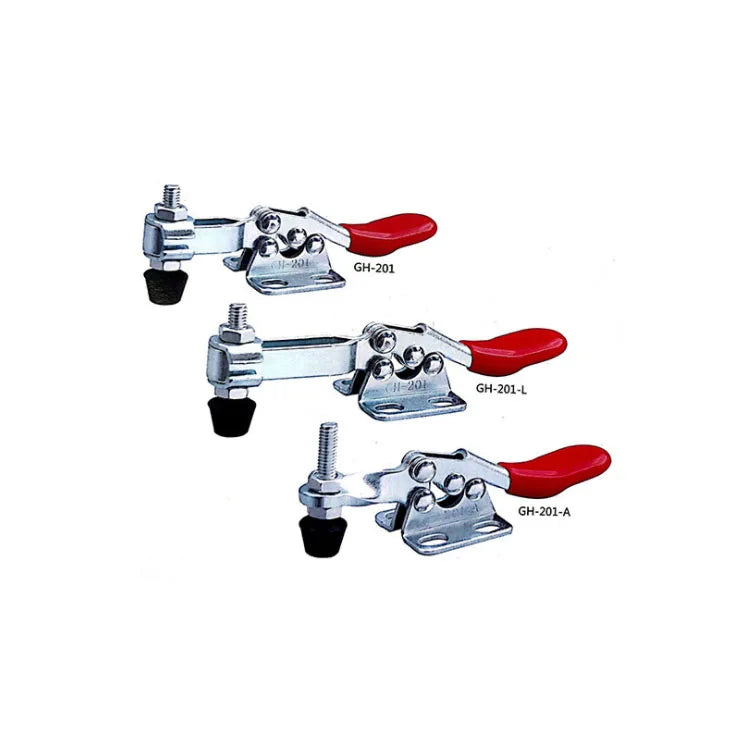 1PC GH-201 Horizontal Toggle Clamp Quick Release Woodworking Fix Clip for Heavy Duty Carpentry Hand Tools Accessory