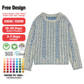 Senior Custom Wool Knitted Coat Cable Knit Cotton Knitwear Men Pullover Sweater