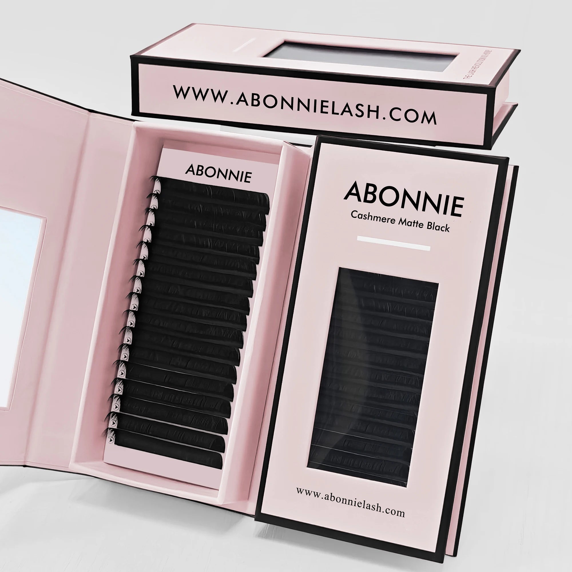 Eyelash Extensions Wholesale Bulk Manufacturer Brand Your Own C D Classic Lash Extension Trays Cashmere Matte Black Lash Trays
