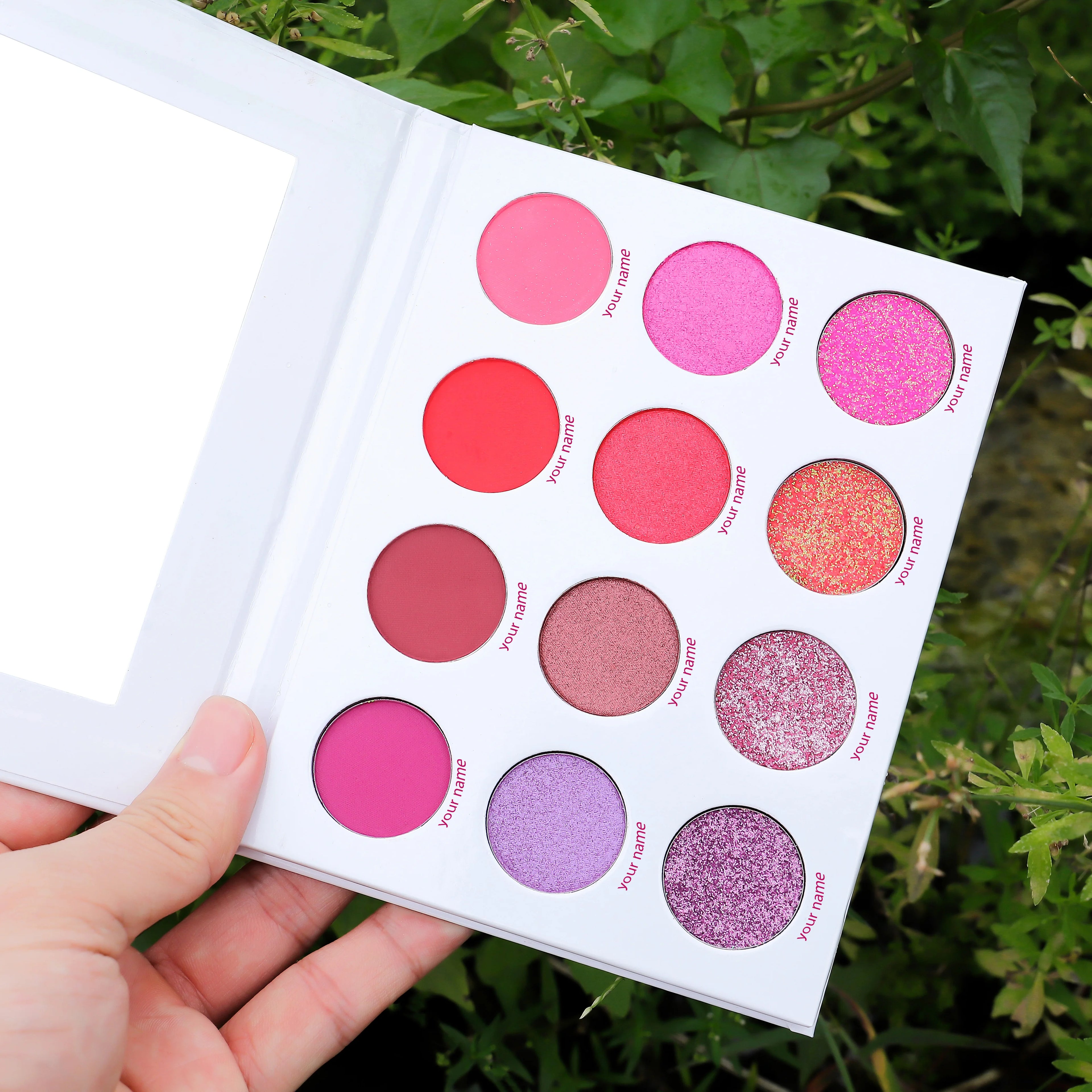 Diy Vegan Cruelty Free Cardboard Eyeshadow Palette Glitter High Pigment Eyeshadow Pallet Private Label Eyeshadow Palette