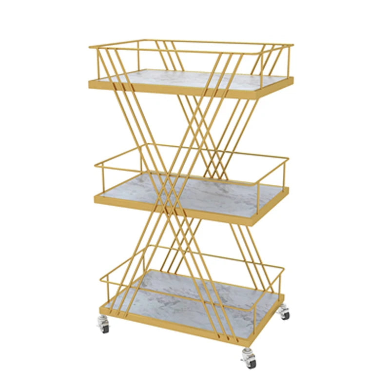Factory Direct Sales Iron Beauty Tool Car Hair Salon Trolley
