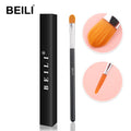 For Professional New Black Wooden Handle Synthetic Hair Flat Eye Concealer Makeup Brush Tool Customized Private Label