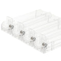 Shelf Rollers Cigarettes Display System 28.2*6.4*7CM  Double Side Cigarettes Pack Pusher Freezer Shelf Dividers