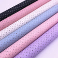 BY6245 PU Synthetic Embossed Heart Leather for Bags Wallets Shoes Bows Earrings Notebook Crafts or Furniture Use