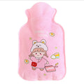 Cartoon Plush Hot Water Bag Students Portable Water Injection Cute Mini Warm Hands Girls Warm Belly Hot Water Bag