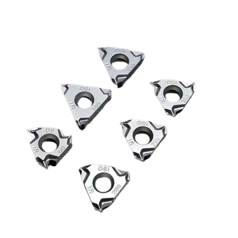 Tungsten Carbide Indexable Cutting CNC External Turning Tool Carbide Threading Inserts with PVD Coating for CNC Lathe