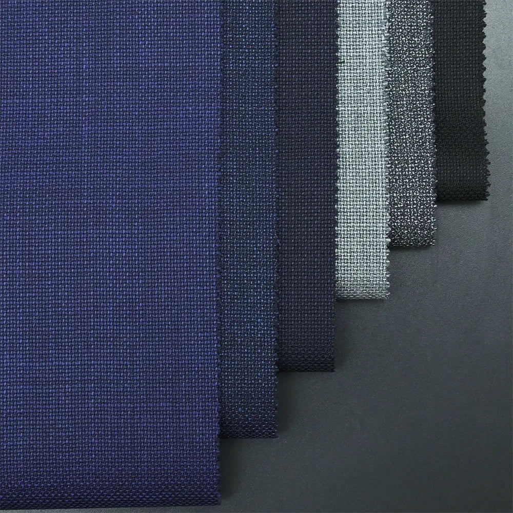 Elegance Italian Luxury Suiting Fabric 100% Wool Merino Worsted Blend Organic Eco-Friendly Stock Polyester for Organic Clothing